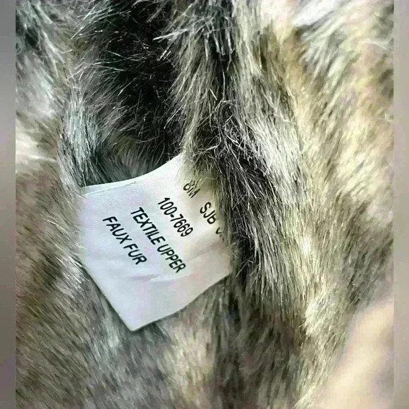 St John’s Bay Chase Shoes Size 8 Black Winter Lace Up Faux Fur Boots - Picture 7 of 8